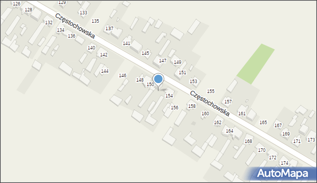 Iwanowice Duże, Częstochowska, 152, mapa Iwanowice Duże