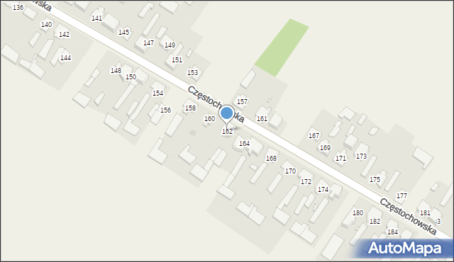 Iwanowice Duże, Częstochowska, 162, mapa Iwanowice Duże