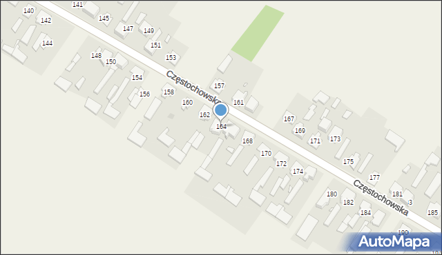 Iwanowice Duże, Częstochowska, 164, mapa Iwanowice Duże