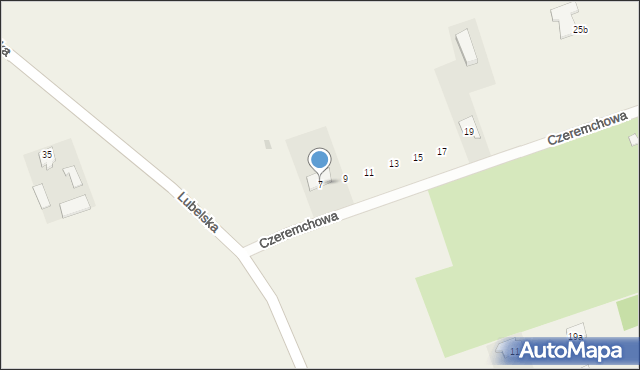 Jakubowice Konińskie-Kolonia, Czeremchowa, 7, mapa Jakubowice Konińskie-Kolonia