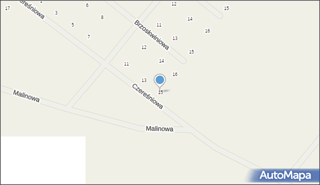 Jamnice, Czereśniowa, 15, mapa Jamnice