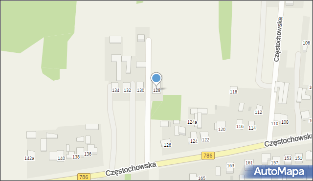 Jaskrów, Częstochowska, 128, mapa Jaskrów