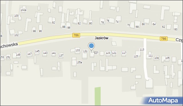 Jaskrów, Częstochowska, 129, mapa Jaskrów