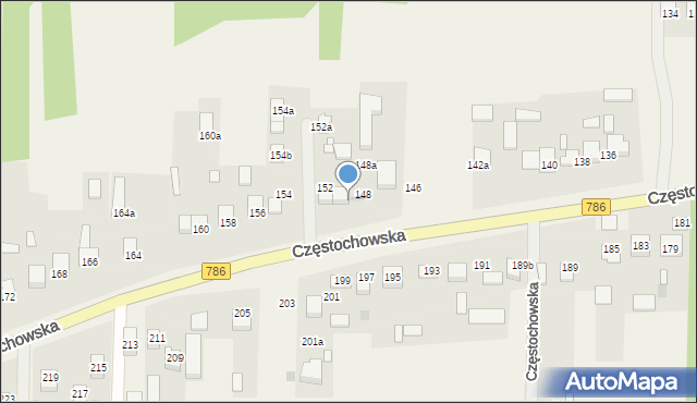 Jaskrów, Częstochowska, 150, mapa Jaskrów