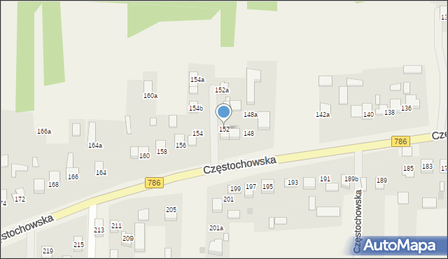 Jaskrów, Częstochowska, 152, mapa Jaskrów