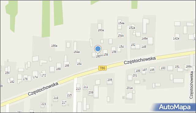 Jaskrów, Częstochowska, 160, mapa Jaskrów