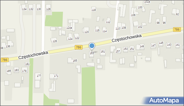 Jaskrów, Częstochowska, 163, mapa Jaskrów