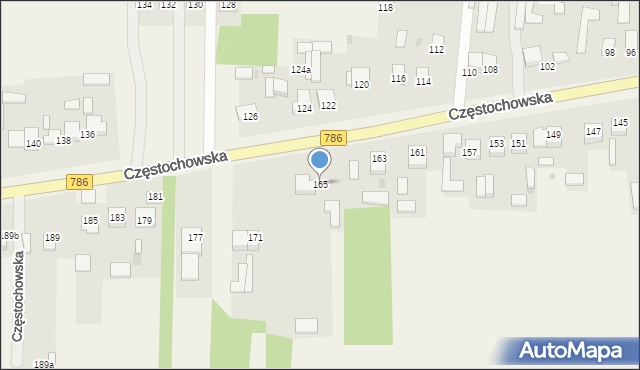 Jaskrów, Częstochowska, 165, mapa Jaskrów