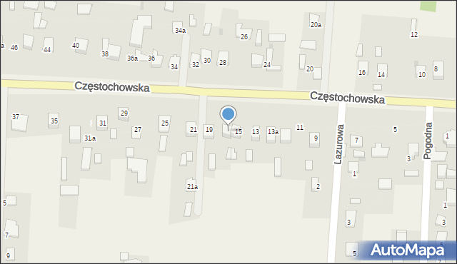 Jaskrów, Częstochowska, 17, mapa Jaskrów