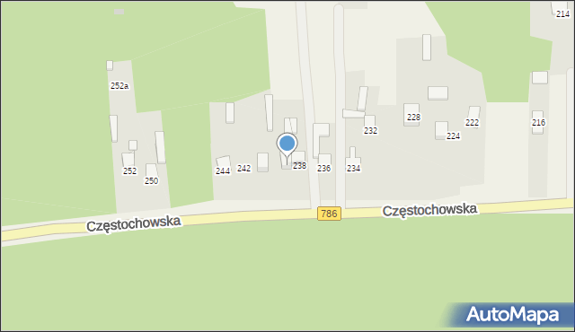 Jaskrów, Częstochowska, 240, mapa Jaskrów