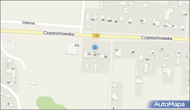 Jaskrów, Częstochowska, 41, mapa Jaskrów