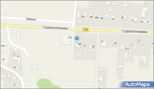 Jaskrów, Częstochowska, 45, mapa Jaskrów