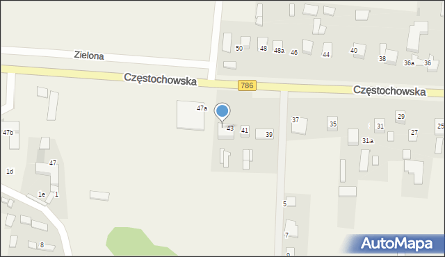 Jaskrów, Częstochowska, 45, mapa Jaskrów