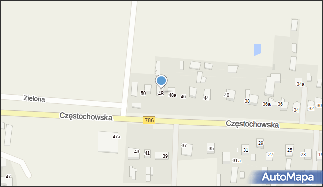 Jaskrów, Częstochowska, 48, mapa Jaskrów