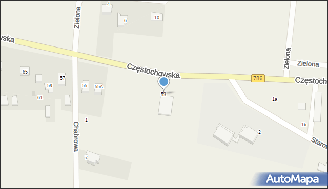 Jaskrów, Częstochowska, 53, mapa Jaskrów