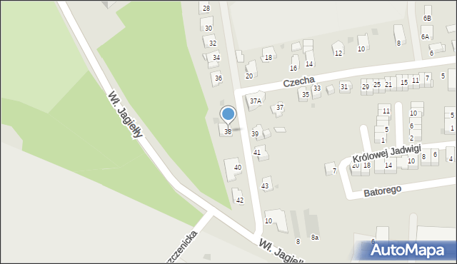 Jastrzębie-Zdrój, Czecha Bronisława, 38, mapa Jastrzębie-Zdrój