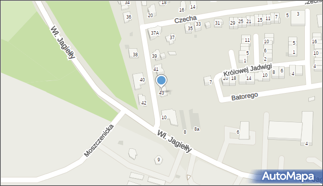 Jastrzębie-Zdrój, Czecha Bronisława, 43, mapa Jastrzębie-Zdrój