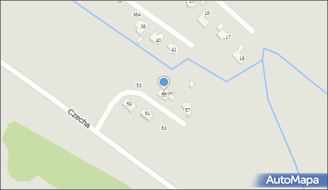 Jelenia Góra, Czecha Bronisława, 55, mapa Jelenia Góra