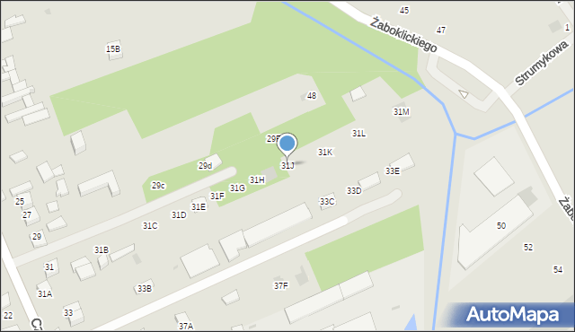 Karczew, Częstochowska, 31J, mapa Karczew