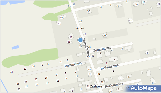 Kazimierów, Czereśniowa, 39, mapa Kazimierów