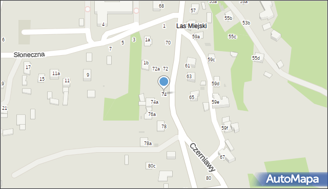 Kazimierz Dolny, Czerniawy, 74, mapa Kazimierz Dolny