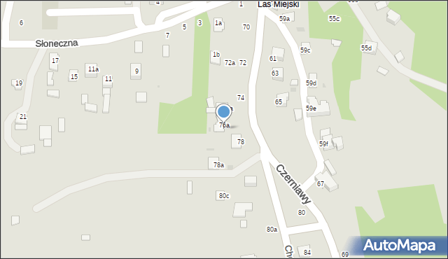 Kazimierz Dolny, Czerniawy, 76b, mapa Kazimierz Dolny