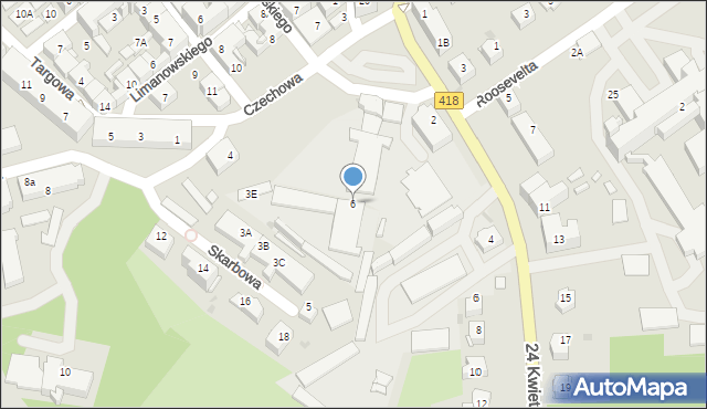 Kędzierzyn-Koźle, Czechowa Antoniego, 6, mapa Kędzierzyna-Koźle