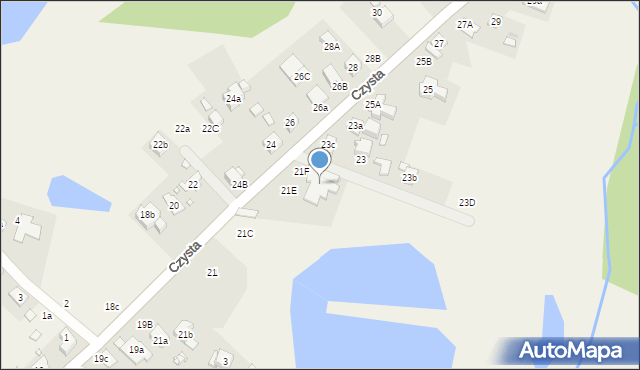 Kiekrz, Czysta, 21, mapa Kiekrz