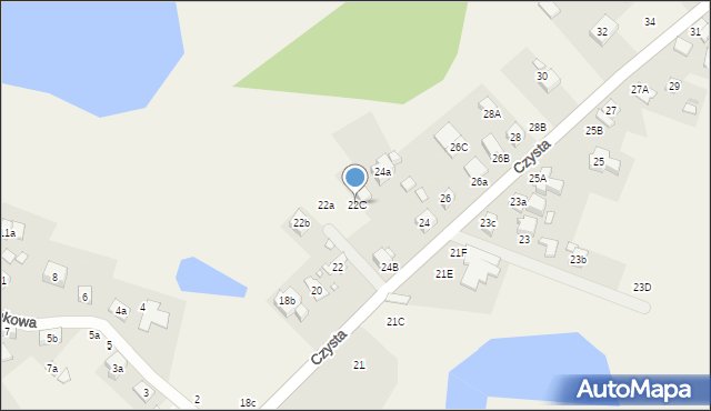 Kiekrz, Czysta, 22C, mapa Kiekrz