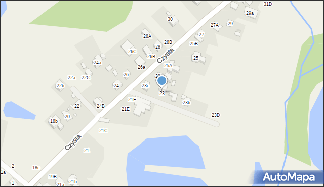 Kiekrz, Czysta, 23, mapa Kiekrz