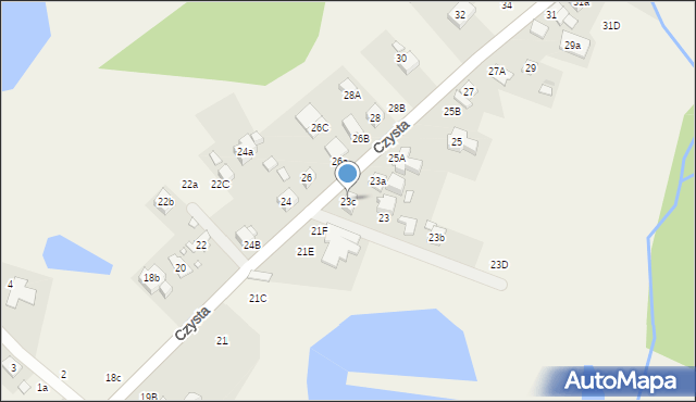 Kiekrz, Czysta, 23c, mapa Kiekrz