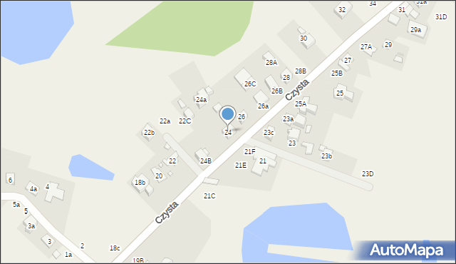 Kiekrz, Czysta, 24, mapa Kiekrz