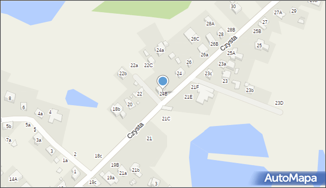 Kiekrz, Czysta, 24B, mapa Kiekrz