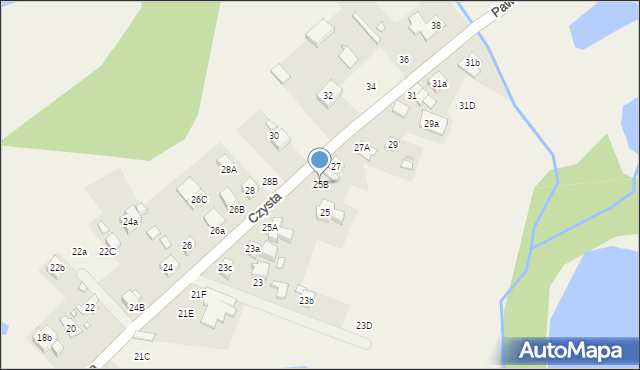 Kiekrz, Czysta, 25B, mapa Kiekrz