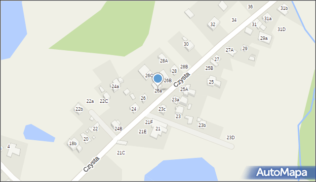 Kiekrz, Czysta, 26a, mapa Kiekrz