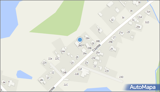 Kiekrz, Czysta, 26C, mapa Kiekrz