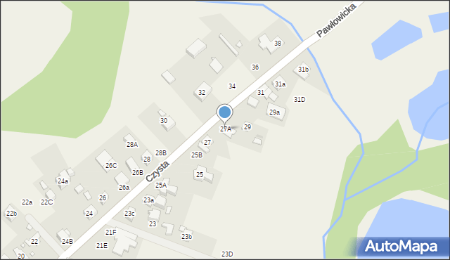 Kiekrz, Czysta, 27A, mapa Kiekrz