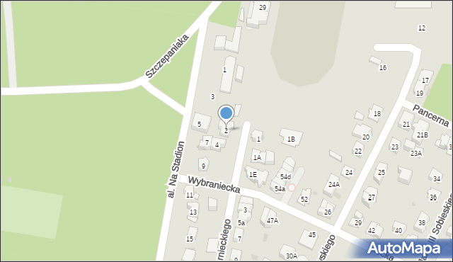 Kielce, Czarnieckiego Stefana, hetm., 2, mapa Kielc