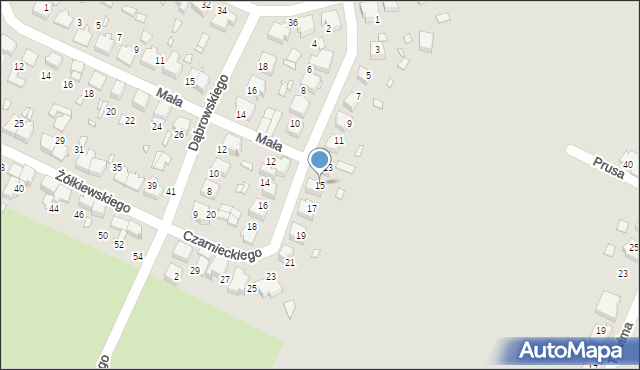 Kłobuck, Czarnieckiego Stefana, hetm., 15, mapa Kłobuck