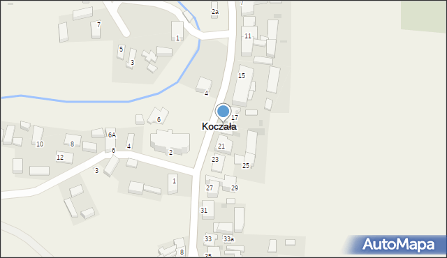 Koczała, Człuchowska, 19, mapa Koczała