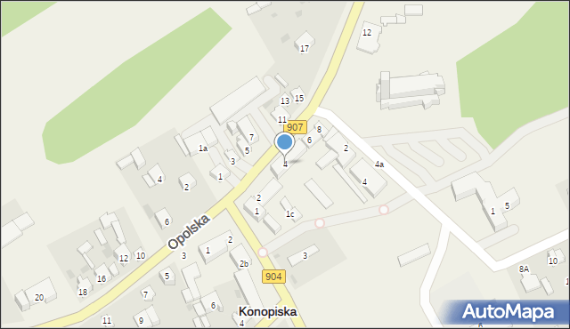 Konopiska, Częstochowska, 4, mapa Konopiska