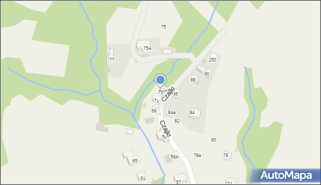 Kościelisko, Czajki, 73, mapa Kościelisko