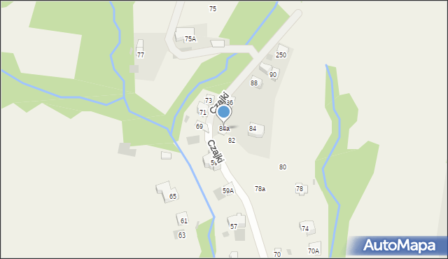 Kościelisko, Czajki, 84a, mapa Kościelisko