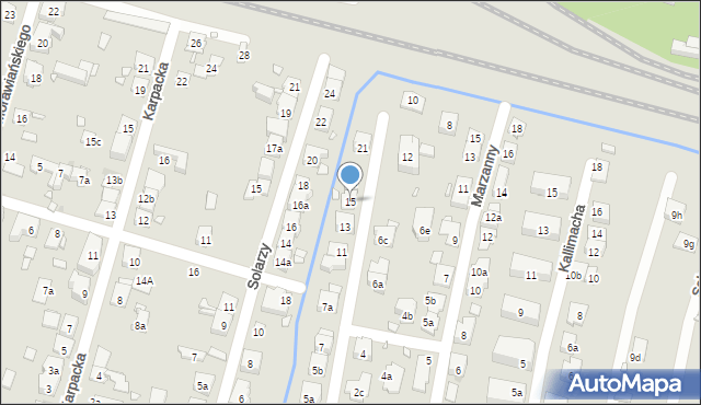 Kraków, Czechowicza Szymona, 15, mapa Krakowa