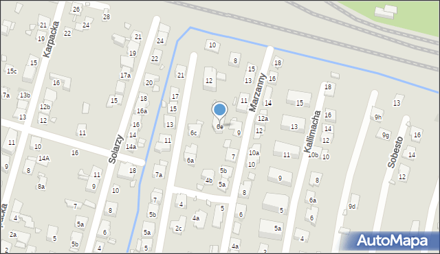 Kraków, Czechowicza Szymona, 6e, mapa Krakowa