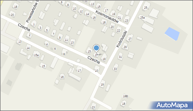 Kramsk, Czecha Bronisława, 17, mapa Kramsk