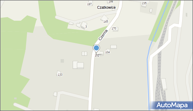 Krzeszowice, Czatkowice Dolne, 102, mapa Krzeszowice