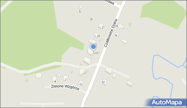 Krzeszowice, Czatkowice Dolne, 21, mapa Krzeszowice