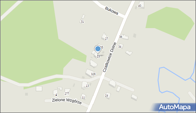 Krzeszowice, Czatkowice Dolne, 23, mapa Krzeszowice