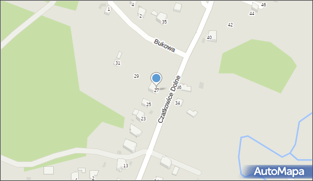Krzeszowice, Czatkowice Dolne, 27, mapa Krzeszowice